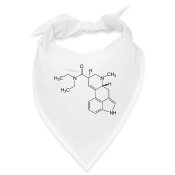 LSD Molekül - Bandana - Weiß - Vorne