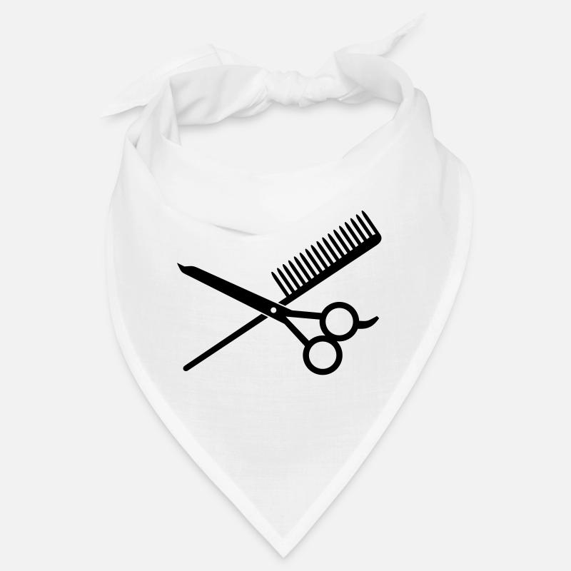 Kamm & Schere / comb & scissors (crossed , 1c) Bandana