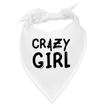 crazy girl - Bandana - Weiß - Vorne