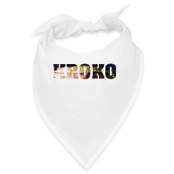 Krokodil Kroko Alligator Echse Raubtier Kaiman - Bandana - Weiß - Vorne