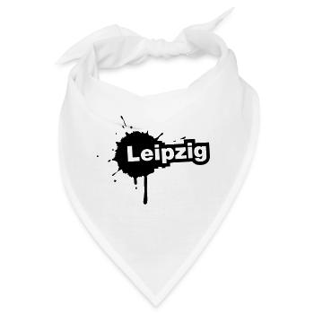 Leipzig Splatter - Bandana - Weiß - Vorne