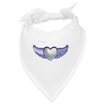 Die Schwingen des Silberherz - Bandana - Weiß - Vorne