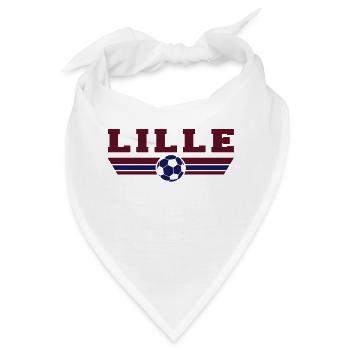Lille Fußball - Bandana - Weiß - Vorne
