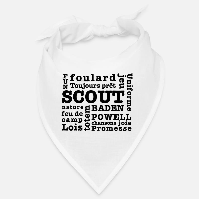 Scout Words - Bandana - white