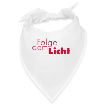 Folge dem Licht - Bandana - Weiß - Vorne