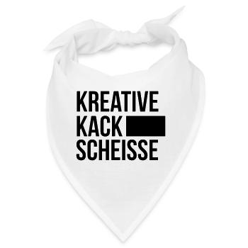 KREATIVE KACK SCHEISSE - Bandana - Weiß - Vorne
