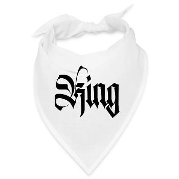 KING and Queen - Bandana - Weiß - Vorne