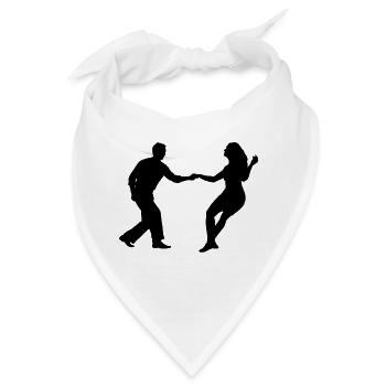 Swing-Tänzer - Bandana - Weiß - Vorne