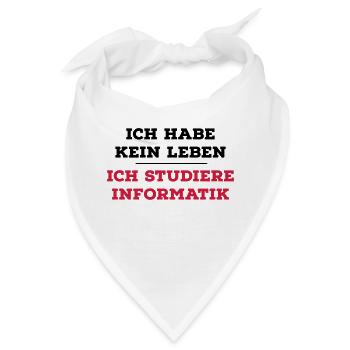 Informatiker - Bandana - Weiß - Vorne