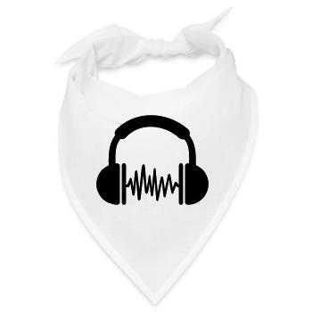 Kopfhörer - Bandana - Weiß - Vorne