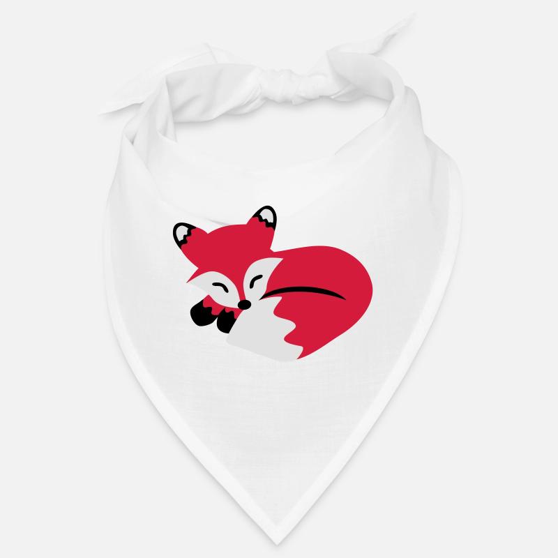 cute sleeping fox, süßer schlafender fuchs Bandana