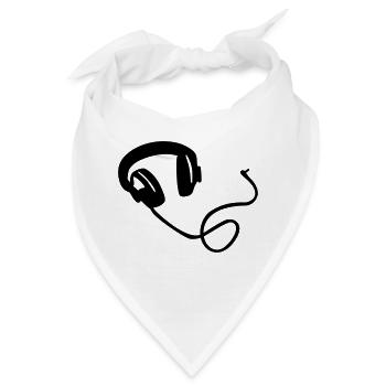 Kopfhörer - Bandana - Weiß - Vorne