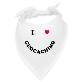Geocaching - Bandana - Weiß - Vorne