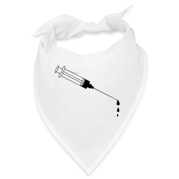 Blood Syringe - Bandana - Weiß - Vorne