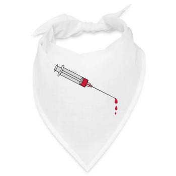 Blood Syringe - Bandana - Weiß - Vorne