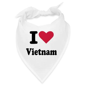 Vietnam - Bandana - Weiß - Vorne