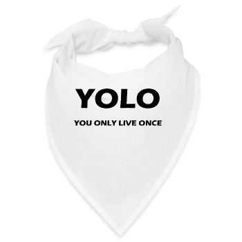 yolo 1 - Bandana - Weiß - Vorne