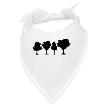 Trees - Bandana - Weiß - Vorne