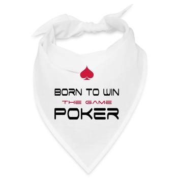 poker - Bandana - Weiß - Vorne