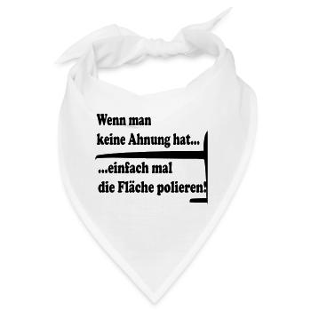 Polieren - Bandana - Weiß - Vorne