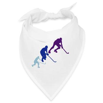 Eisbahn Hockey Silhouette Animation - Bandana - Weiß - Vorne