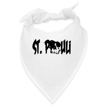 st pauli schädel - Bandana - Weiß - Vorne