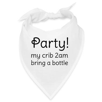 Party - Bandana - Weiß - Vorne