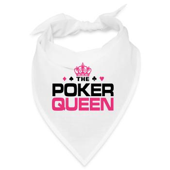 Poker Queen - Bandana - Weiß - Vorne