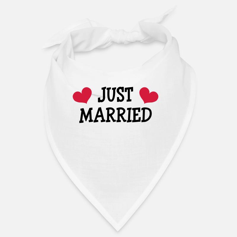 Just Married - Wedding - Bandana - Weiß