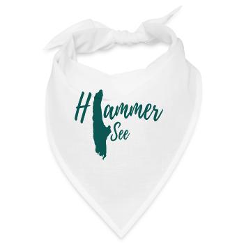 (H)ammersee, einfarbig - Bandana - Weiß - Vorne