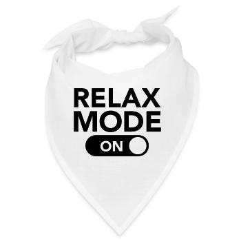 Relax Mode (On) - Bandana - Weiß - Vorne