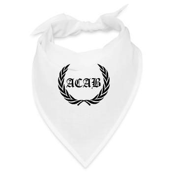 ACAB POLIZEI 1312 all cops are bastards bay loorbe - Bandana - Weiß - Vorne