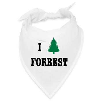 I heart Forrest - Bandana - Weiß - Vorne