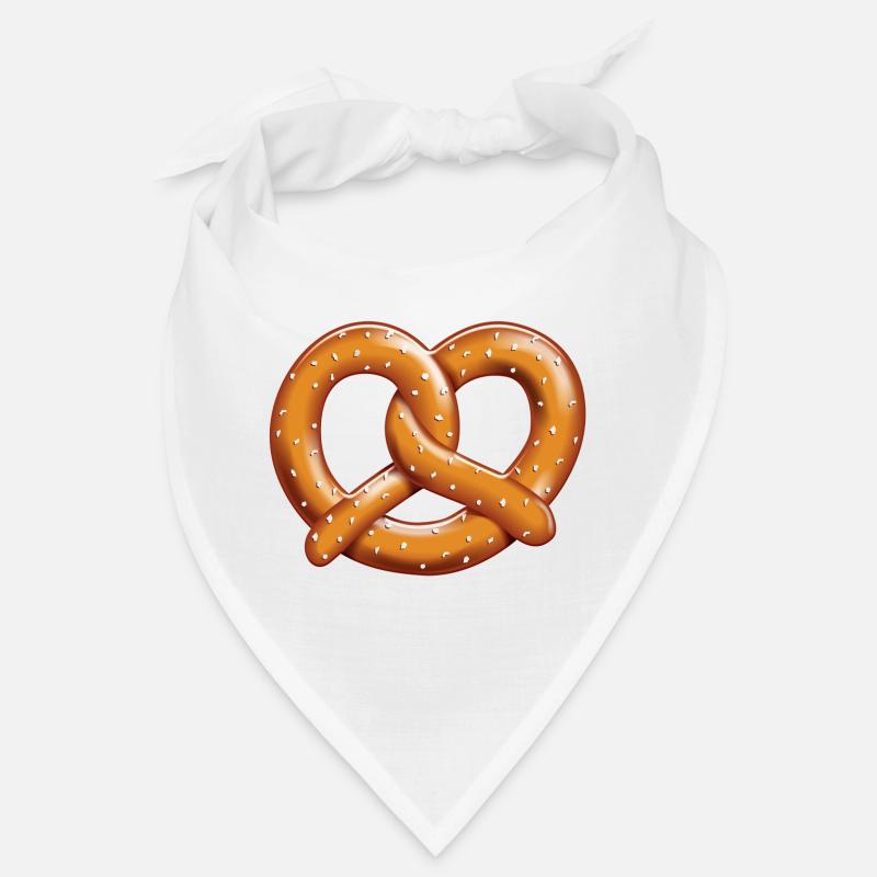 Brezel - Bandana - Weiß