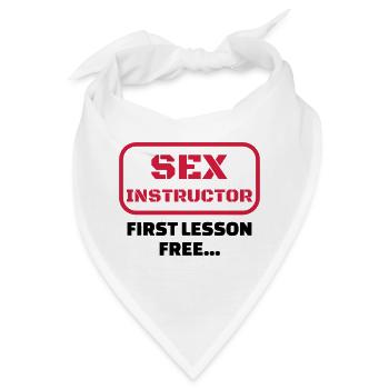 Sex / ziehen / Verführung / Alkohol / sexy - Bandana - Weiß - Vorne