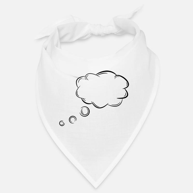 Thought bubble customizable with sentences or words Bandana