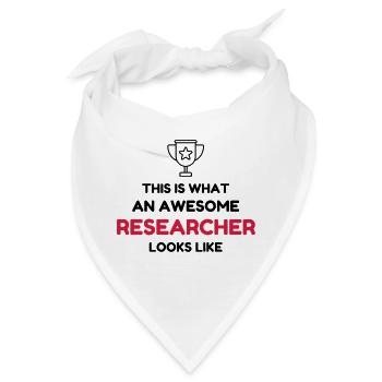 Forscher / Forschung / Arbeit / Job - Bandana - Weiß - Vorne