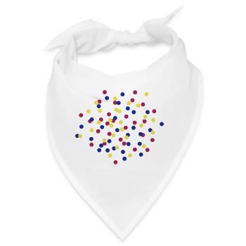 Konfetti - Bandana - Weiß - Vorne