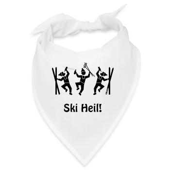 Ski Heil! (Après Ski Party) - Bandana - Weiß - Vorne