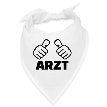 Arzt - Bandana - Weiß - Vorne