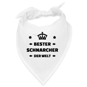 Schnarchen / Schnarcher / Schlaf / Schnarcherin - Bandana - Weiß - Vorne