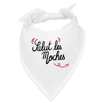 Hi hässlich - Bandana - Weiß - Vorne