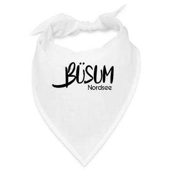 Buesum Nordsee - Bandana - Weiß - Vorne