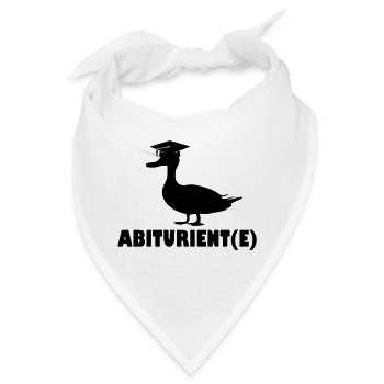 Abi Abitur Motto Ente - Bandana - Weiß - Vorne