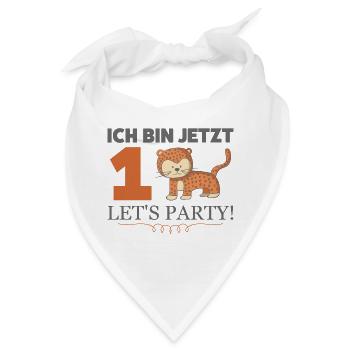 Erster Geburtstag - Bandana - Weiß - Vorne