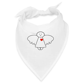 Schutzengel - Bandana - Weiß - Vorne