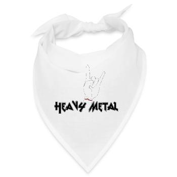 Heavy Metal - Bandana - Weiß - Vorne