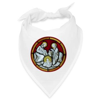 kirchenfenster heilige familie - Bandana - Weiß - Vorne