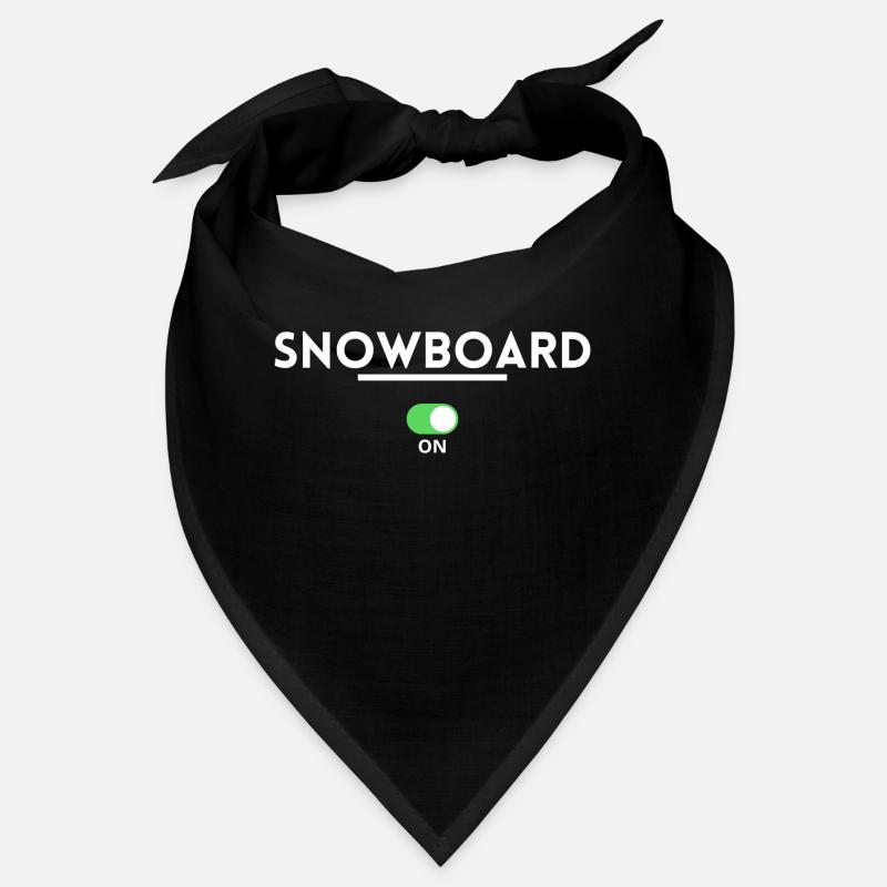 Snowboard. Snowboardgeschenk Bandana