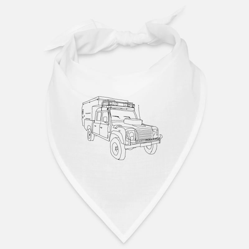 Defender noir - Bandana - blanc
